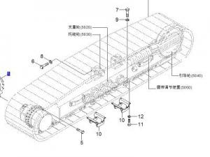 81EL-20300 履帶總成 韓國現代原廠